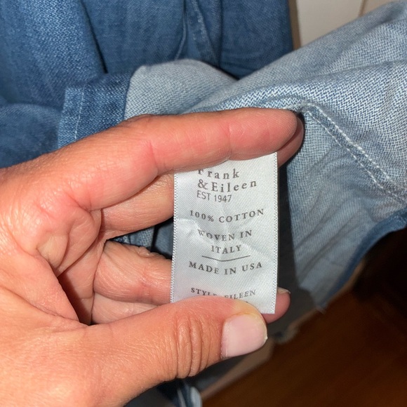 Frank & Eileen Ruffle Button-up, Size Small - Picture 4 of 4